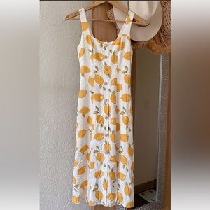 Melloday Lemon Print Dress